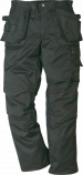 Pantalon professionnel noir multi poches 65% polyester 35% coton stretch