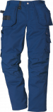 Pantalon professionnel bleu marine multi poches 65% polyester 35% coton stretch