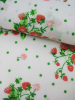 Strawberries Napkin 65% polyester and 35% cotton, white terylen with dots