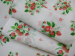 Serviette fraise des bois 42x42 cm tergal 65% polyester 36% coton