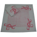Handtücher für Küche 65x65cm gedruckt rosa Bandknoten 56%Leinen 44%Baumwolle