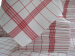 Handtücher für Küchen +/- 68x68cm 100% Baumwolle rote Gitter sehr saugfähig