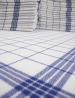 Towels for dishes +/-68x68cm 100% cotton blue grid highly absorbent
