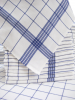 Handdoek voor gerechten +/-68x68cm 100% katoen blauwe raster sterk absorberende