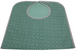 Bib waterproof adult 45x90 cm green tiles 50/50 polycotton, polyester pvc