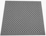 Essuie vaisselle+/- 70x65 cm 100% coton damier noir et blanc