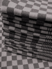 Handtücher für Küchen +/- 70x65 cm 100% Baumwolle schwarz-weiß karierten