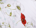 Flat sheet + 2 pillowcases flowers 100% combed cotton percale easy ironing