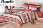 Reversible Bettbezug + Kissenbezug 65x65 cm Pinch100% Baumwolle Flanell