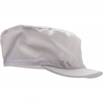 Weiße Kappe, starren Spitze, 65% Polyester und 35% Baumwolle, 200 gr/m²