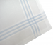 Dameszakdoek wit 3 kleuren 100% katoen 35x35 cm :1 pakket van 6 zakdoeken