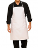 Bib apron colors, liens coulissants, central pocket, 65/35 polycotton