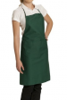 Bib apron colors, liens coulissants, central pocket, 65/35 polycotton