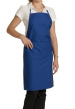 Bib apron colors, liens coulissants, central pocket, 65/35 polycotton