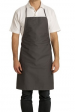 Bib apron colors, liens coulissants, central pocket, 65/35 polycotton