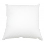 Oreiller 60X60 cm : rembourrage 100% polyester et enveloppe 100% coton