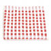 Dishcloth 33x33 cm 100% cotton red and white