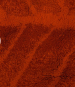 Tapis de bain Feuille rouge orange 65x185 cm 100% coton peigné 1900 gr/m²
