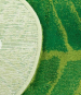 Tapis de bain Feuille vert pomme 65x185 cm 100% coton peigné 1900 gr/m²