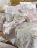 Reversible Boutis Tenderness floral 100% cotton percale, easy iron