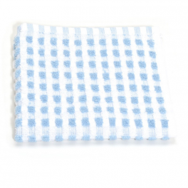 Dishcloth 33x33 cm 100% cotton blue and white
