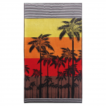 Beach towel 100x180 cm terry velor 100% cotton Palm trees