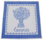 Handtuch 50x50 cm Lavendel 100% Baumwolle Jacquard