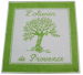 Hand towel 50x50 cm Olive trees in Provence 100% cotton jacquard