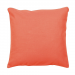 2 Housses de coussin uni 40x40 cm ou 50x50 cm 100% coton corail