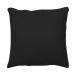 2 Housses de coussin uni 40x40 cm ou 50x50 cm 100% coton noir