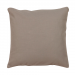 2 Housses de coussin uni 40x40 cm ou 50x50 cm 100% coton noisette