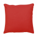 2 Housses de coussin uni 40x40 cm ou 50x50 cm 100% coton vermillon