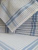 Handtücher für Küchen +/- 70x65 cm 100% gaufriert Baumwolle Blau und Weiß