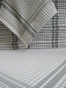 Handtücher für Küchen +/- 70x65 cm 100% gaufriert Baumwolle Grau und Weiß