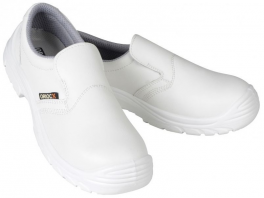 Chaussure S2 mixte blanche embout composite antidérapant résiste huile antistati