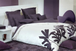 Duvet cover 140x200/220 cm + 1 pillowcase 65x65 cm sensi purple 100% cotton