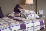 Duvet cover + pillowcase 65x65 cm Ras purple 100% cotton