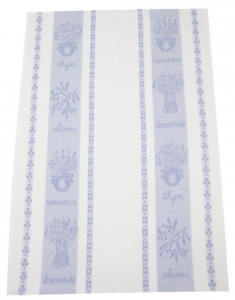 Towels for dishes rosemary lavender thyme olives 100% cotton jacquard 50x75 cm