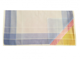 Mouchoirs Dame 2x3 couleurs 100% coton 30x30 cm : 1 paquet de 6 mouchoirs