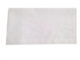 Damentücher Weiss 3 Farben 100% Baumwolle 35x35 cm :1 pack von 6 Damentücher