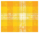 Tafelset 40x50 cm 100% katoen gele en oranje bloemen