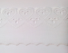 Lace embroidery English 100% cotton white hearts 60mm