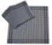 Work handkerchiefs 50x50 cm vichy square blue and white 100% cotton 12 pieces
