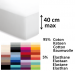 Hoeslaken 95% katoen en 5% elastaan 250 gr matrassen tot maximaal 40 cm hoog