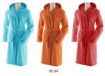 Hooded bathrobe XS 100% cotton terry 460g/m²