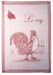 Essuie vaisselle Le coq 100% coton jacquard 50x75 cm