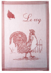Towels for dishes rooster 100% cotton jacquard 50x75 cm