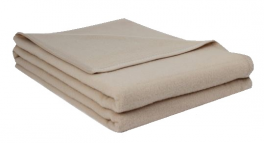 Blanket 100% pure new Lamswool 380 gr/m² ivory