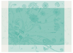 Tafelset 40x55 cm 100% katoen turquoise adem