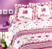 Drap de lit plat 180X290 et 1 taie 60x64 cm 100% coton Chipie chamallow rose